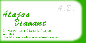 alajos diamant business card